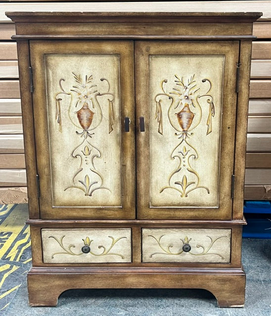 Brown Wooden Accent Cabinet (used)