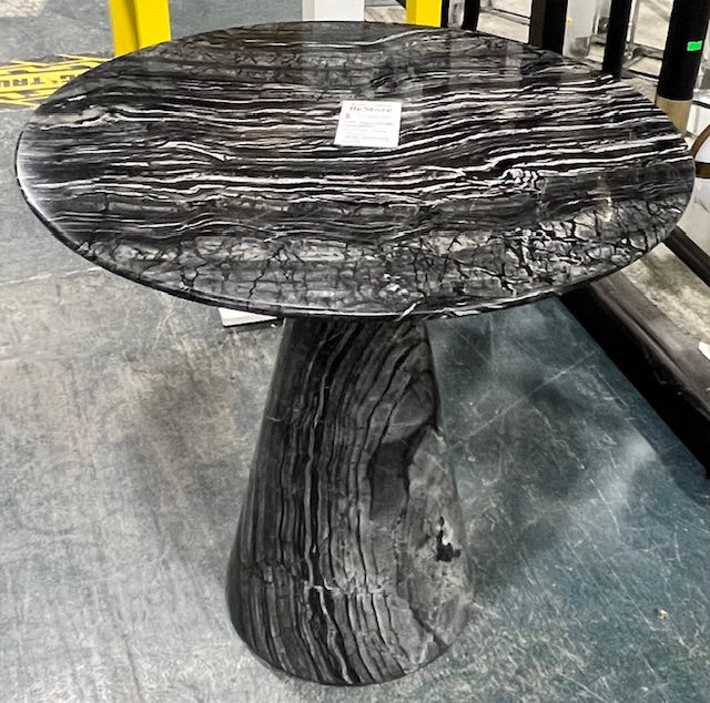 Black Marble Side Table