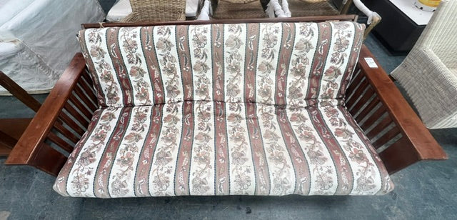 Patterned Wooden Futon (used)