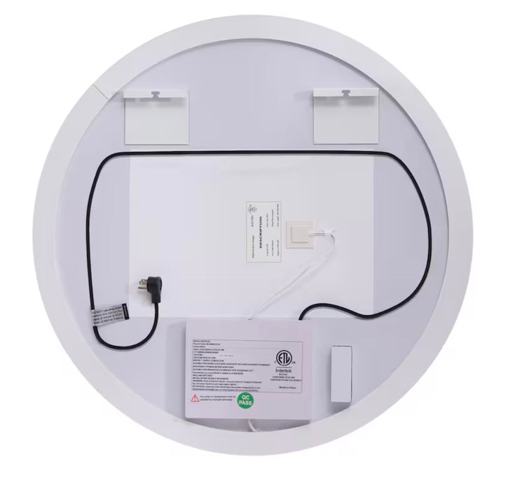 WELLFOR KOLE Round LED Fog-Free Dimmable Vanity Mirror (new)