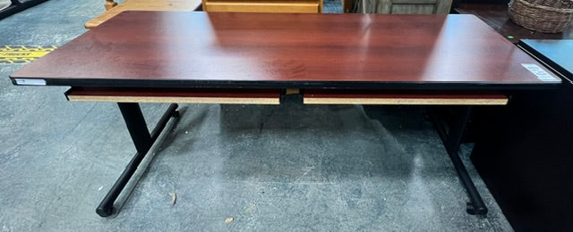 Brown Rolling Desk (used)