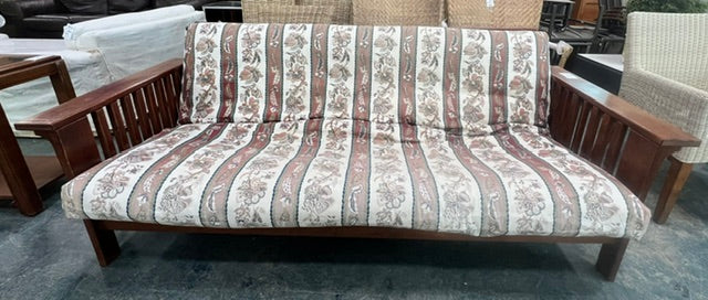 Patterned Wooden Futon (used)