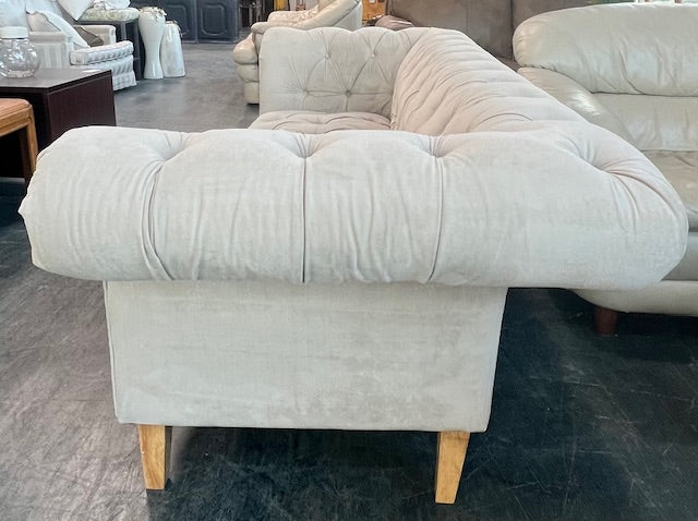 Cream Tufted Sofa