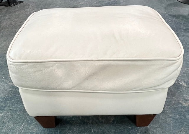 White Armchair and Ottoman