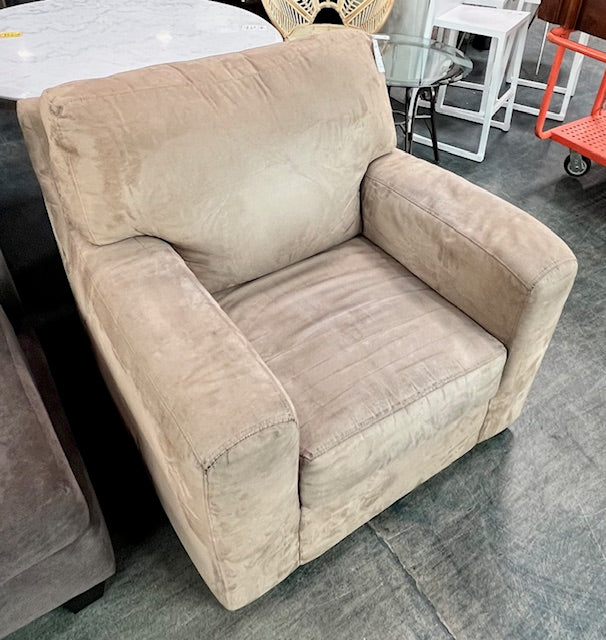 Beige Fabric Armchair (used)