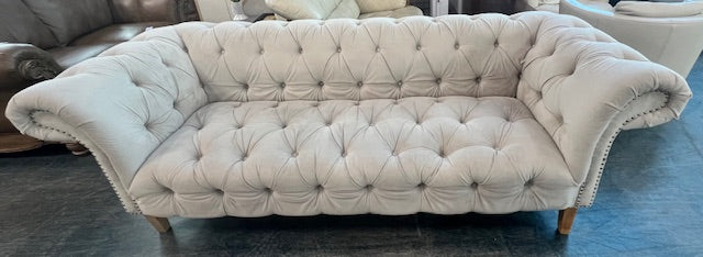 Cream Tufted Sofa