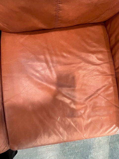 Burnt Orange Two Seater Couch (used)