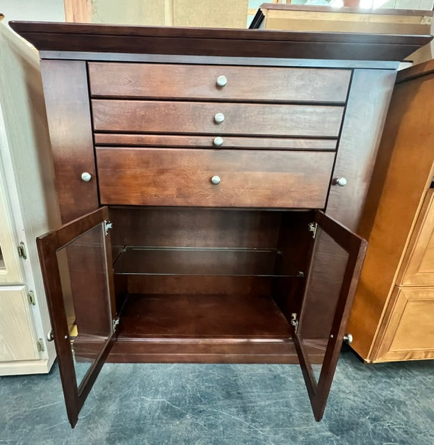 Dark Brown Wooden Dresser (used)