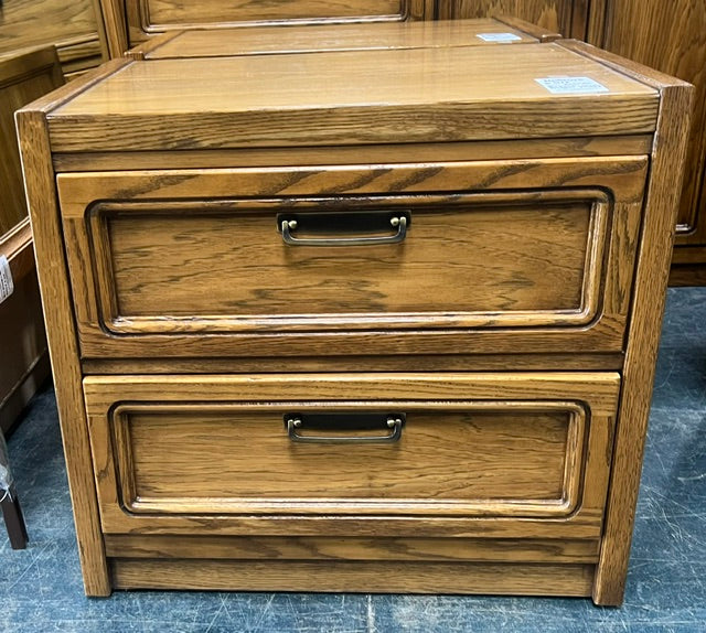 Brown Wooden Nightstand (used)
