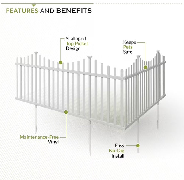 Vinyl Fence Kit 2 Pack (new)