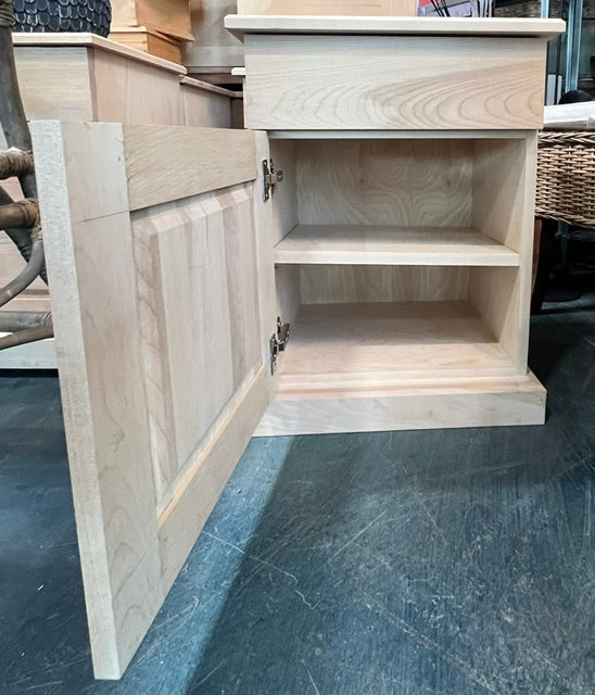Unfinished Wood Nightstand (new)