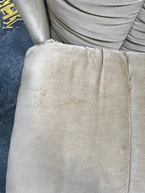 Beige Fabric Accent Chair (used)