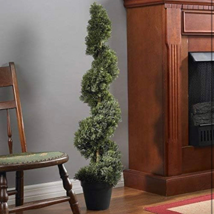Nearly Natural Cedar Spiral Silk Tree Indoor/Outdoor (new)