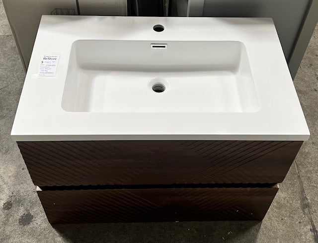 Brown Wall Mount Vanity (new)