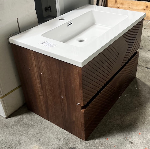Brown Wall Mount Vanity (new)