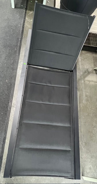 Black Patio Lounger