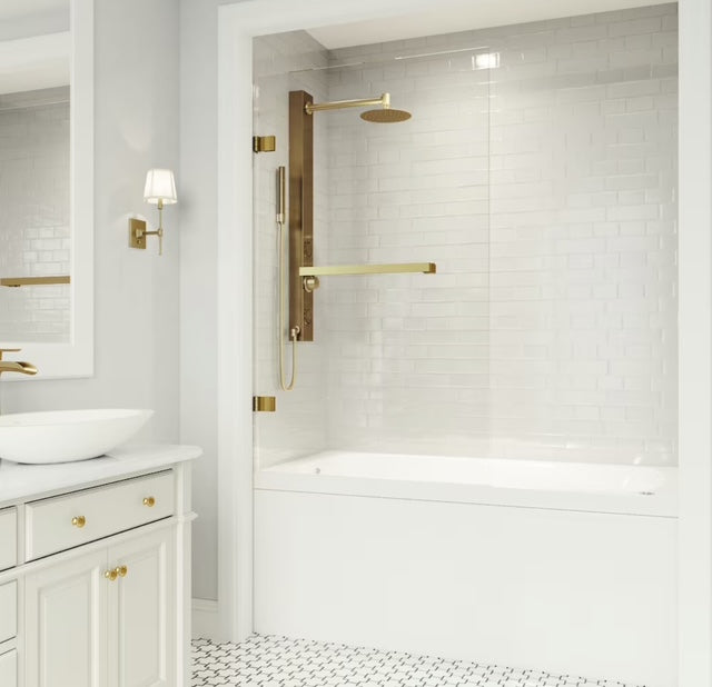 VIGO Clear Glass Bathtub Door (new)