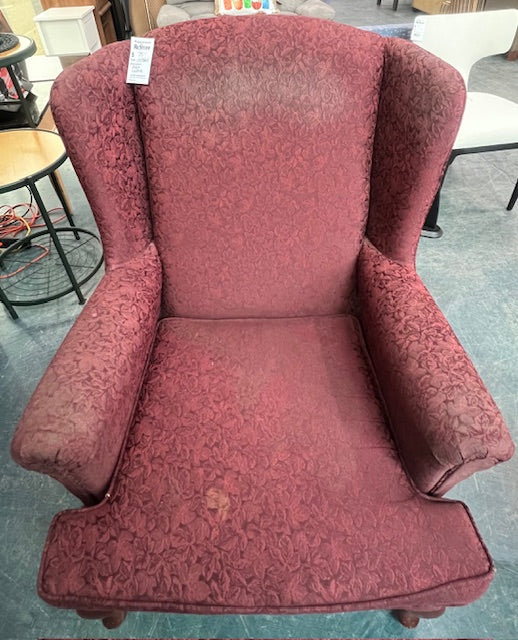 Burgundy Armchair