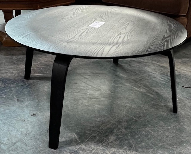 Round Black Coffee Table