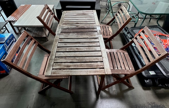 Wooden Patio Set