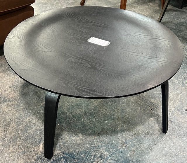 Round Black Coffee Table