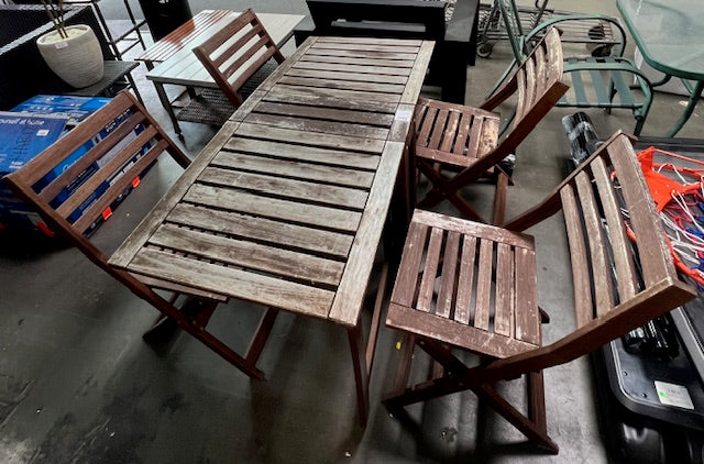 Wooden Patio Set