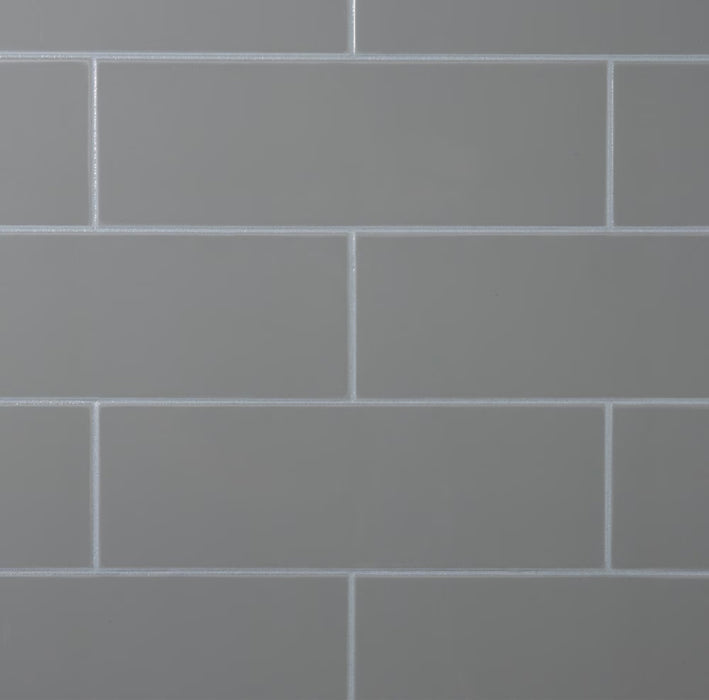 MAAX Utile 32 in. L x 80 in. H Single Side Shower Wall Panel in Metro Ash Grey