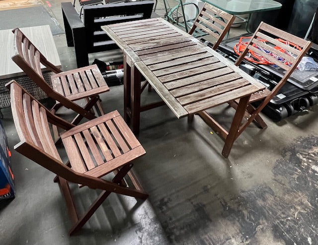 Wooden Patio Set
