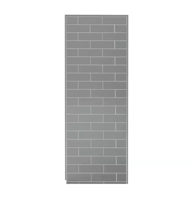 MAAX Utile 32 in. L x 80 in. H Single Side Shower Wall Panel in Metro Ash Grey
