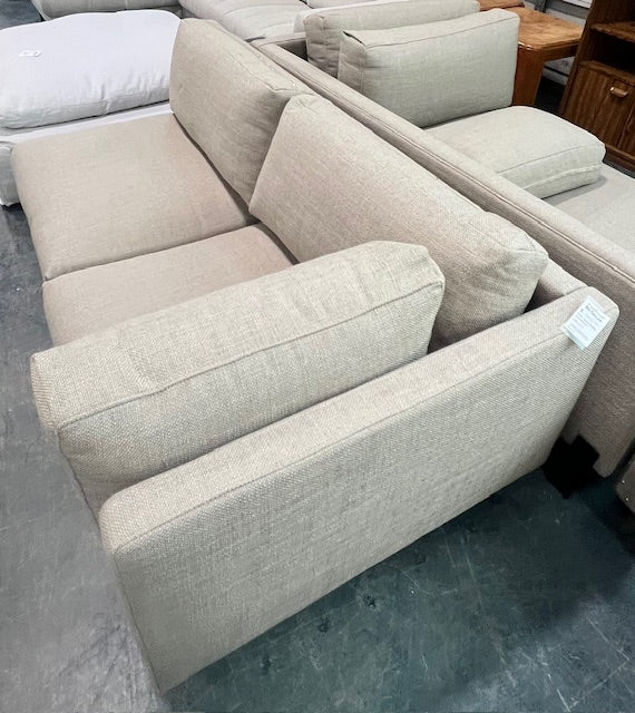 Beige Right Arm Two Seater