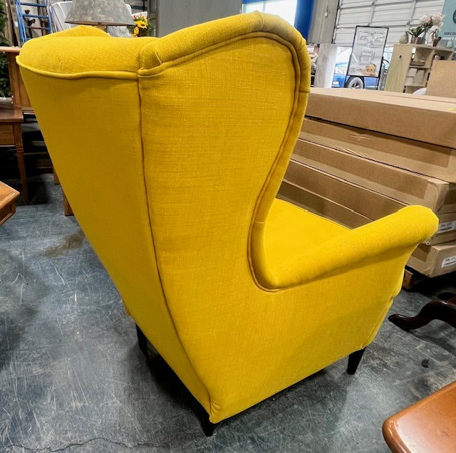 Yellow Wing Chair