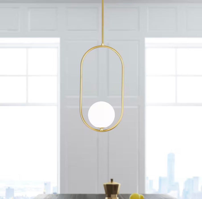 CWI Lighting Celeste 1 Light 8in Medallion Gold Mini Pendant (new)