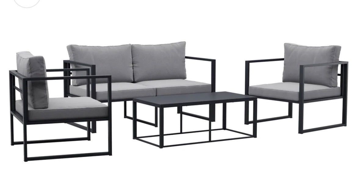 CorLiving 4-Piece Grey Patio Set (new)