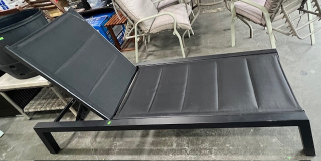 Black Patio Lounger