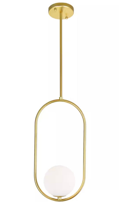 CWI Lighting Celeste 1 Light 8in Medallion Gold Mini Pendant (new)