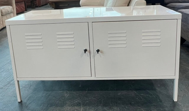 White Locking Storage Cabinet (used)