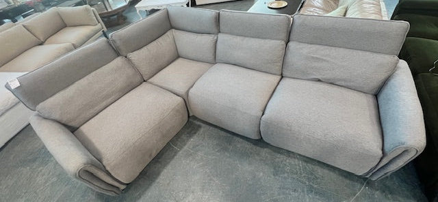 Grey Reclining Sectional