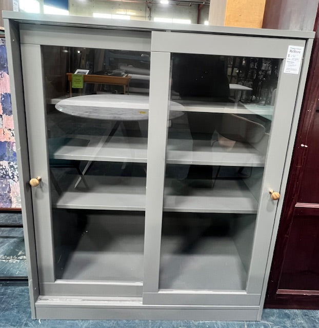 Grey Display Cabinet