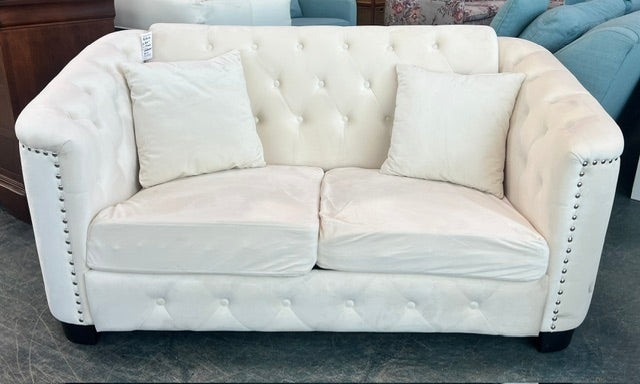 Wayfair White Loveseat (used)