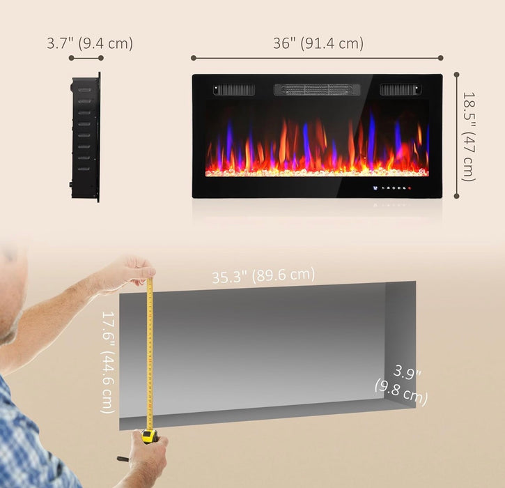 HomCom 36" Fireplace