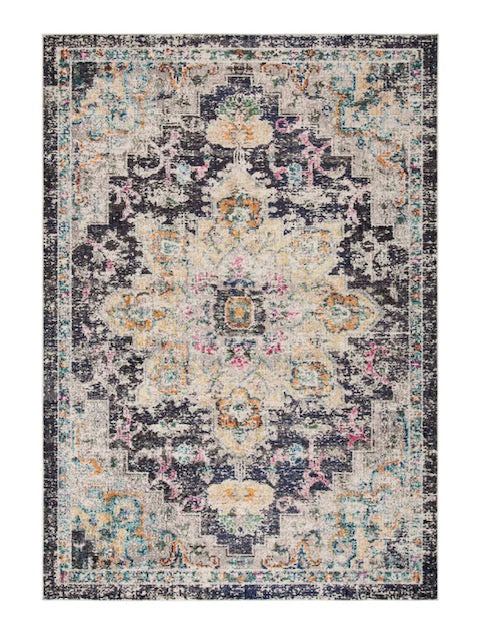 Safavieh Madison Andrea Black/Gold 6x9 Indoor Area Rug (new)