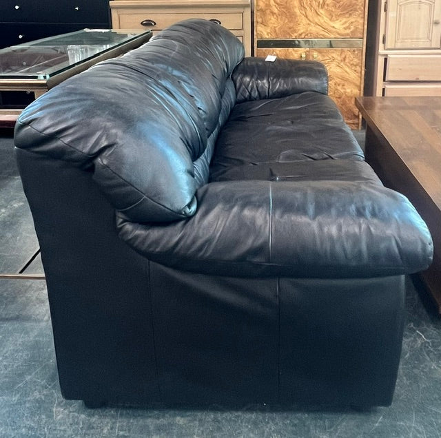 Black Leather Couch (used)
