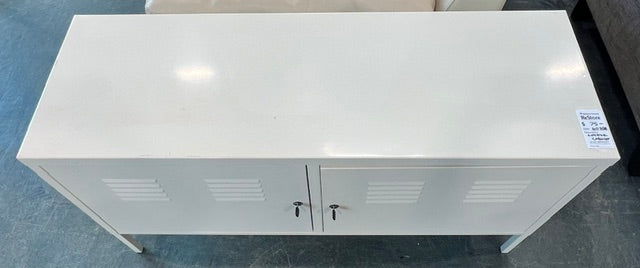 White Locking Storage Cabinet (used)