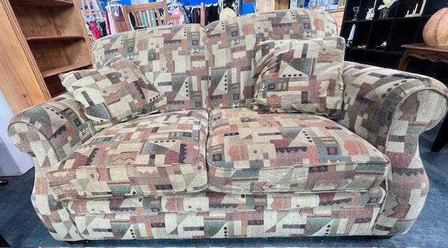 Patterned Loveseat