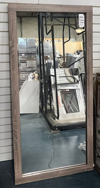Brown Wooden Framed Mirror (used)