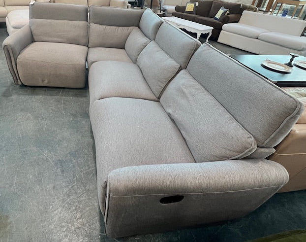Grey Reclining Sectional