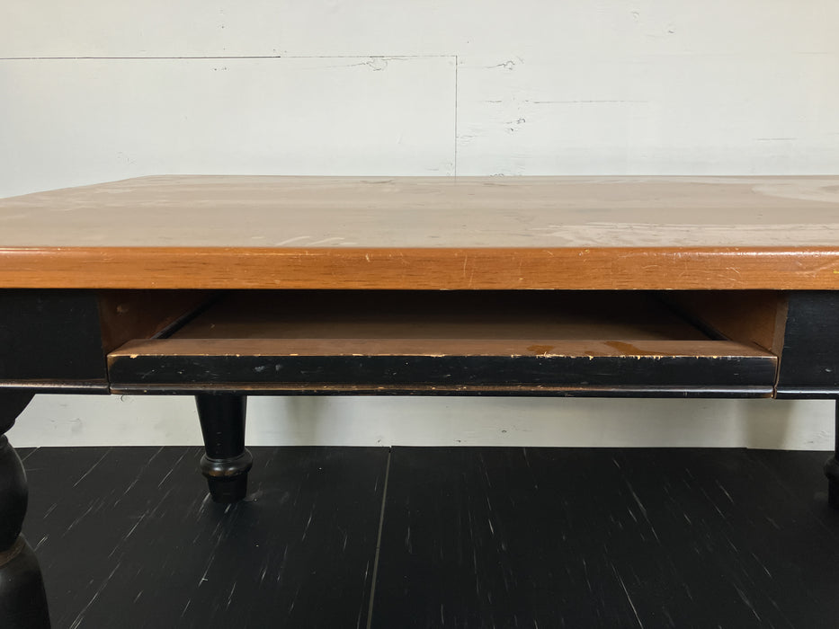 Pine Table With Drawers