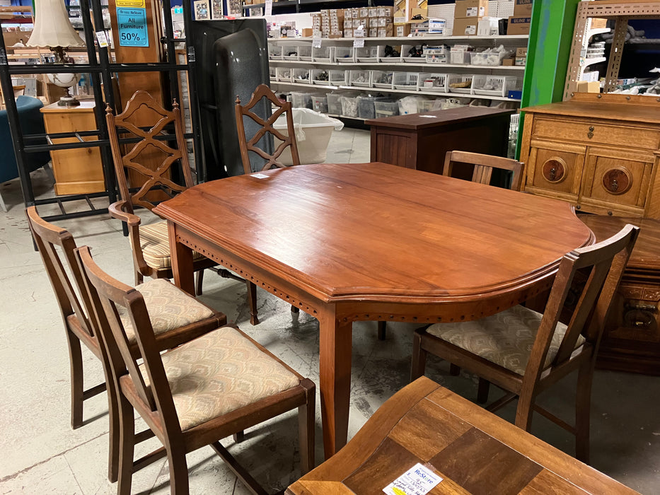 Dining Set with Cushioned Chairs