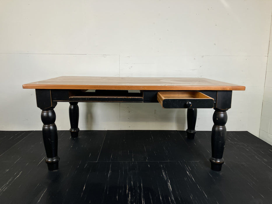 Pine Table With Drawers