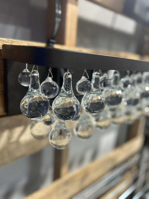 Bronze Crystal Vanity Light